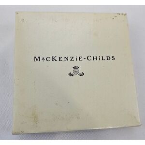 MacKenzie-Childs Set of 4 Collage Patchwork Cork Back Coasters Pink‎ Polka Dot